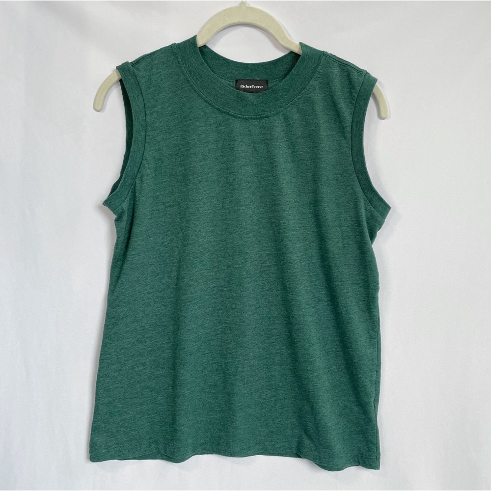 Richer Poorer Teal Muscle Tank